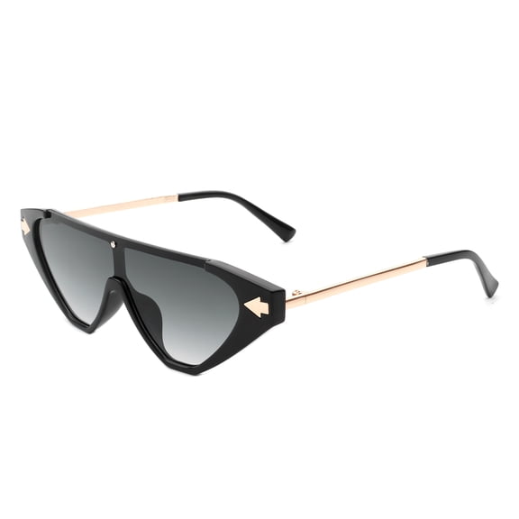 Retro Artistic Style Round-Square Hybrid Frame UV-Protective Sunglasses for Women & Unisex - Ideal for Weekend Café Visits