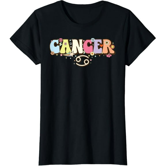 Retro Astrology June & July birthday Cancer Zodiac sign T-Shirt