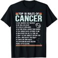 thumbnail image 1 of Retro Astrology June & july birthday Cancer Zodiac sign T-Shirt, 1 of 4