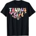thumbnail image 1 of Retro Astrology Zodiac sign April or May birthday Taurus T-Shirt, 1 of 3