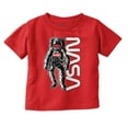 thumbnail image 1 of Retro Astronaut NASA Worm Logo Toddler Boy Girl T Shirt Infant Toddler Brisco Brands 6M, 1 of 6