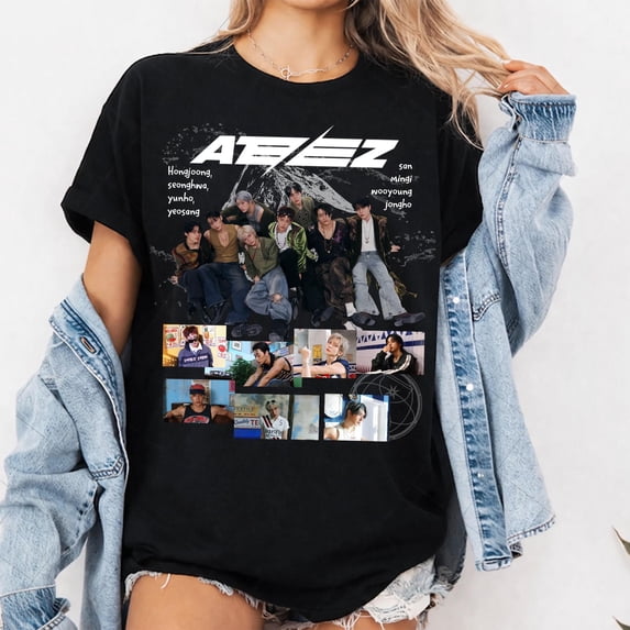 Retro Ateez Golden Hour Part 5 Graphic T-Shirt, in Your Fantasy Unisex Tee