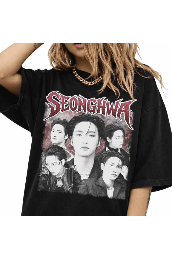Retro Ateez Seonghwa Graphic T-Shirt, Kpop Music Unisex Tee