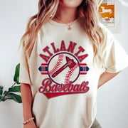 Retro Atlanta Baseball Tshirt, Braves EST 1871 Baseball Team Tshirt,Sand Color,Size XL