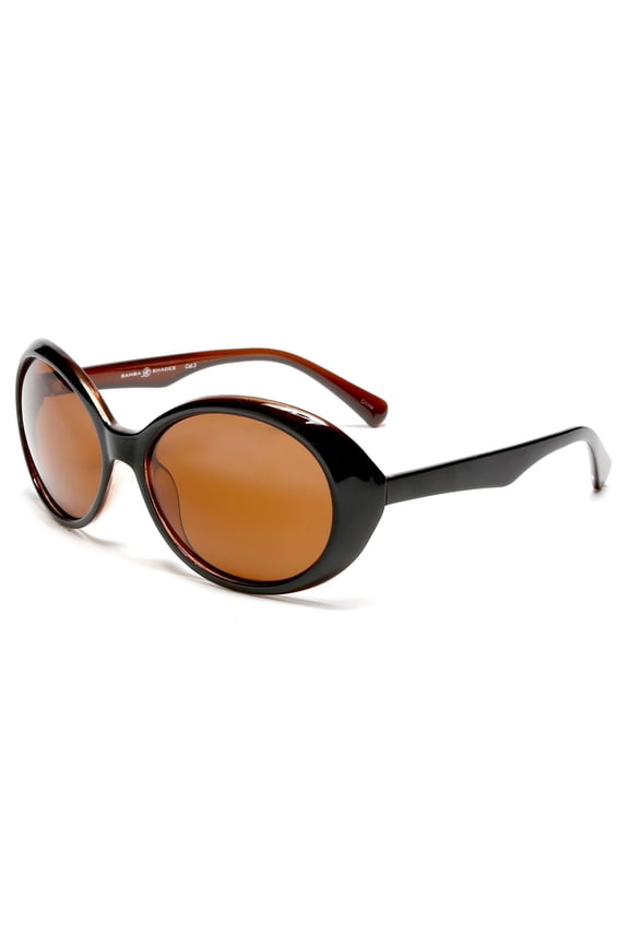 Retro Audrey Hepburn Style Polarized Fashion Sunglasses Brown