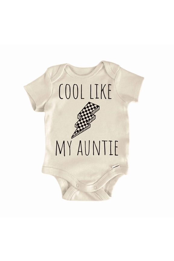 Retro Aunt Lightning Newborn Baby Bodysuit