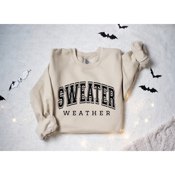Retro Autumn Crewneck, Cozy Sweater Weather Sweatshirt for Women’s Fall Fashion