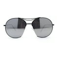 thumbnail image 1 of Retro Avant Garde Cropped Round Metal Rim Sunglasses Black Silver Mirror, 1 of 4