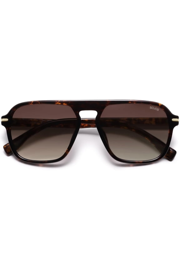 Retro Aviator Polarized Sunglasses for Men Women Trendy Vintage Square Pilot Mens Shades SJ2370