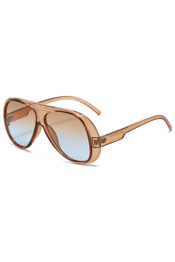 Retro Aviator Sunglasses, UV400 Protection PC Frame & Lenses