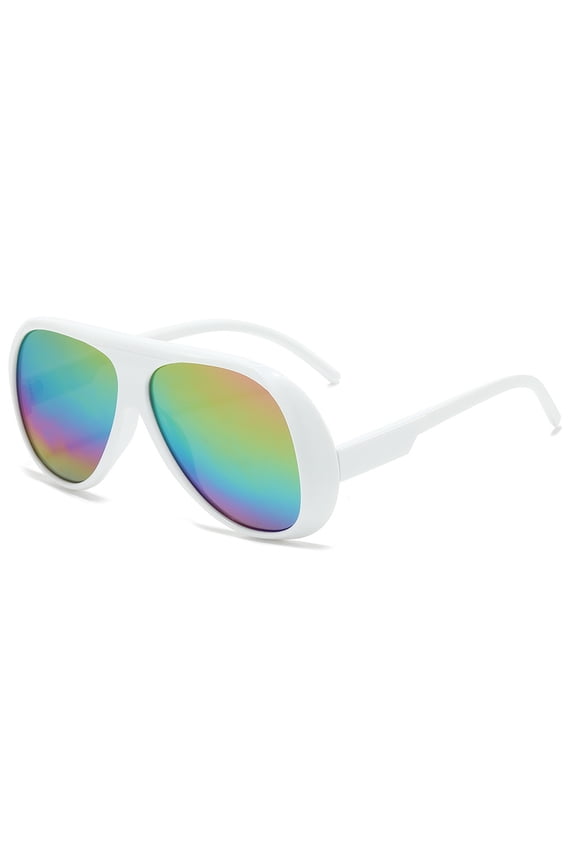 Retro Aviator Sunglasses, UV400 Protection PC Frame & Lenses