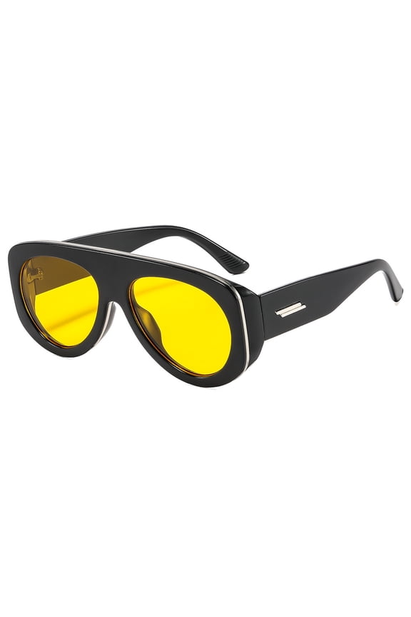 Retro Aviator Sunglasses, UV400 Protection, Unisex PC Frame, Fashion Shades
