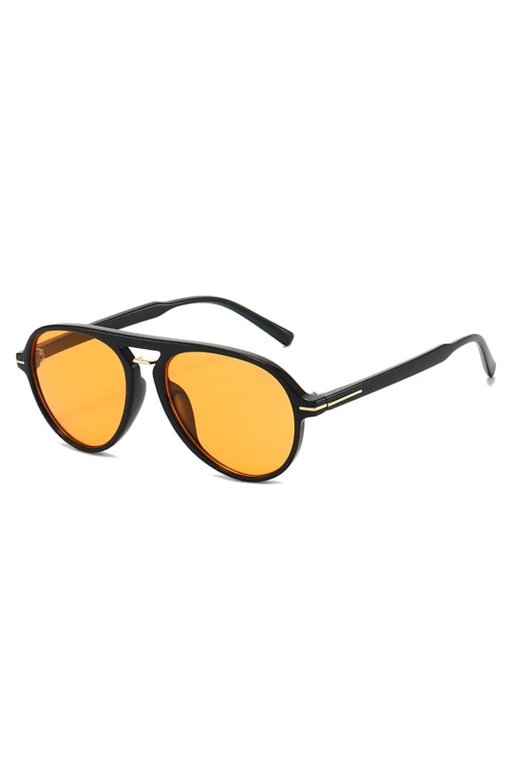 Retro Aviator Sunglasses UV400 Protection Unisex PC Frame Fashion Shades