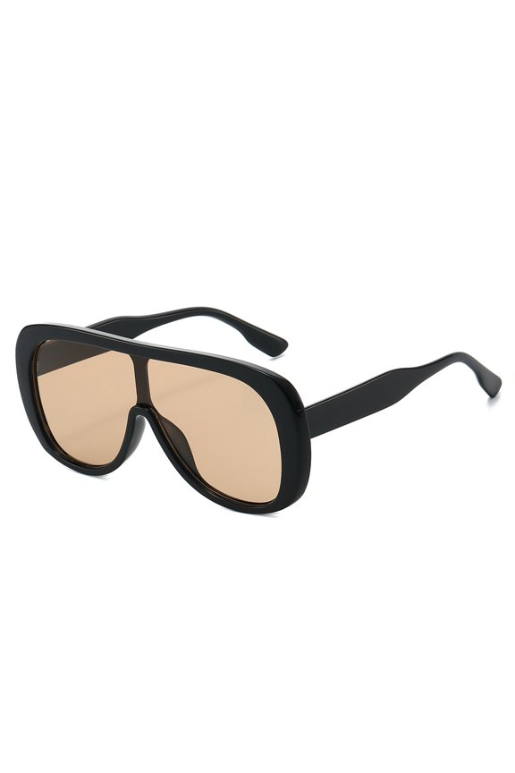 Retro Aviator Sunglasses UV400 Protection Women PC Frame Oversized Fashion Shades