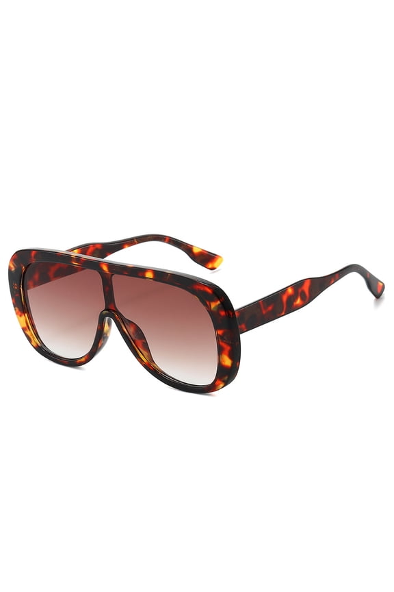 Retro Aviator Sunglasses UV400 Protection Women PC Frame Oversized Fashion Shades