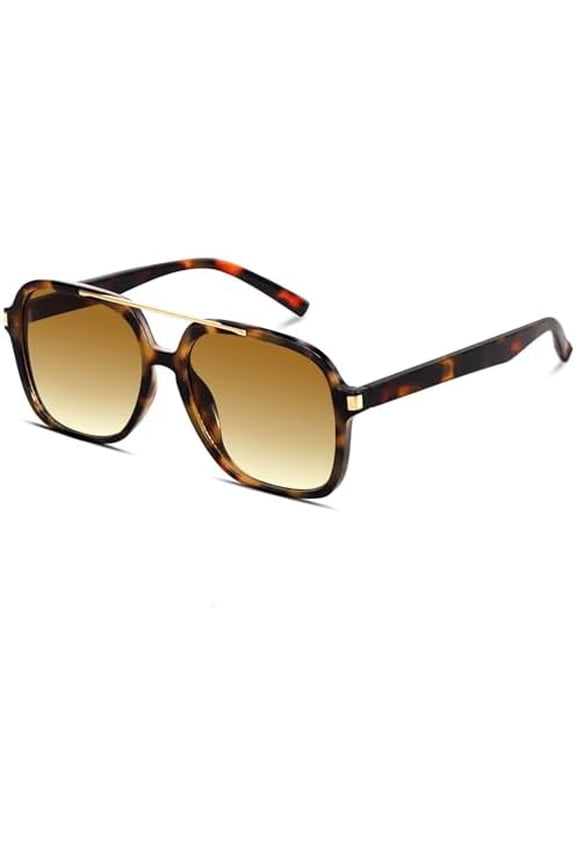 Retro Aviator Sunglasses for Women Men 2026 Square Top Bar Sun Glasses Sunnies 70s Lightweight Shades