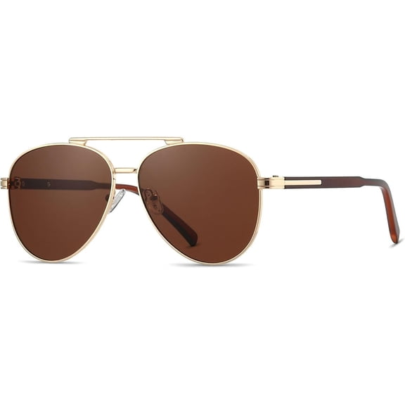 Retro Aviator Sunglasses for Women Men  Flat Square Aviator Sun Glasses 70s 80s 90s Classic Shades