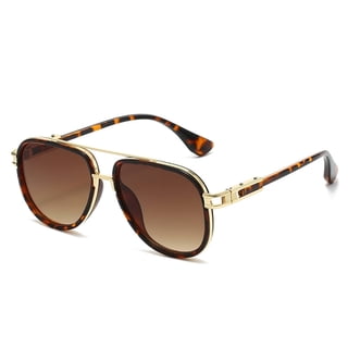 Retro Aviator Sunglasses for Women Men Metal Double Bridge Aviators Sun Glasses