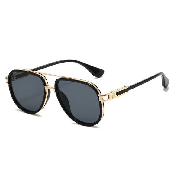 Retro Aviator Sunglasses for Women Men Metal Double Bridge Aviators Sun Glasses
