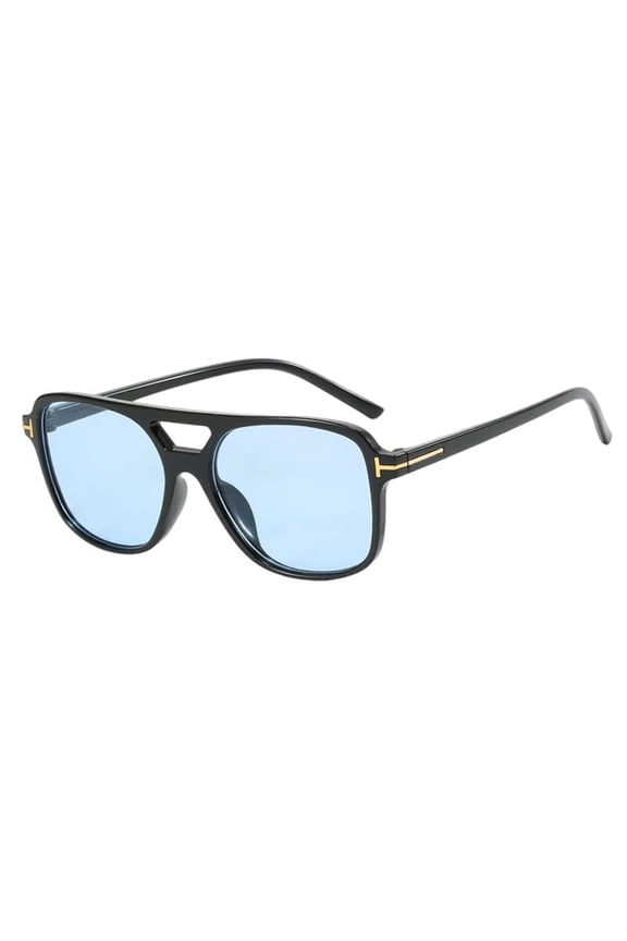 Retro Aviator Sunglasses for Women Men Oversized Classic 70s Vintage Trendy Tangle Free Square Aviators Sun Glasses