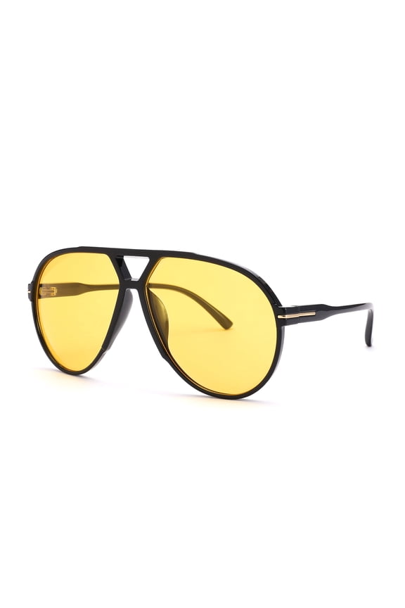 Retro Aviator Sunglasses for Women Men Oversized Classic 70s Vintage Trendy Tangle Free Square Aviators Sun Glasses