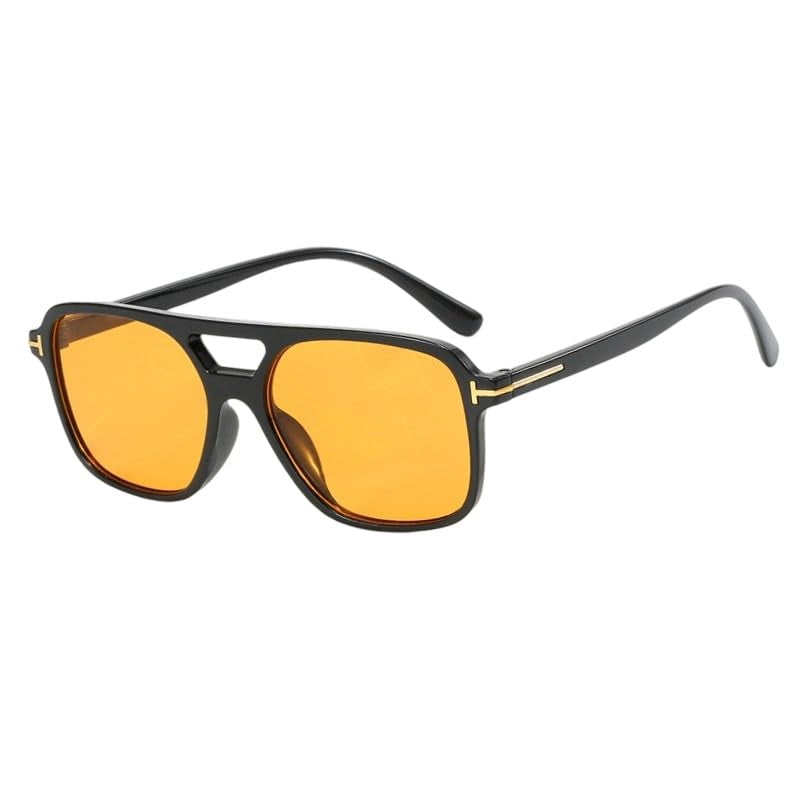 Oversized Classic 70s Vintage Trendy Tangle Free Square Aviators Sun Glasses Retro Aviator Sunglasses for Women Men Oversized Classic 70s  main image 3