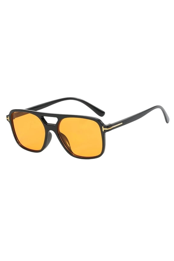 Retro Aviator Sunglasses for Women Men Oversized Classic 70s Vintage Trendy Tangle Free Square Aviators Sun Glasses