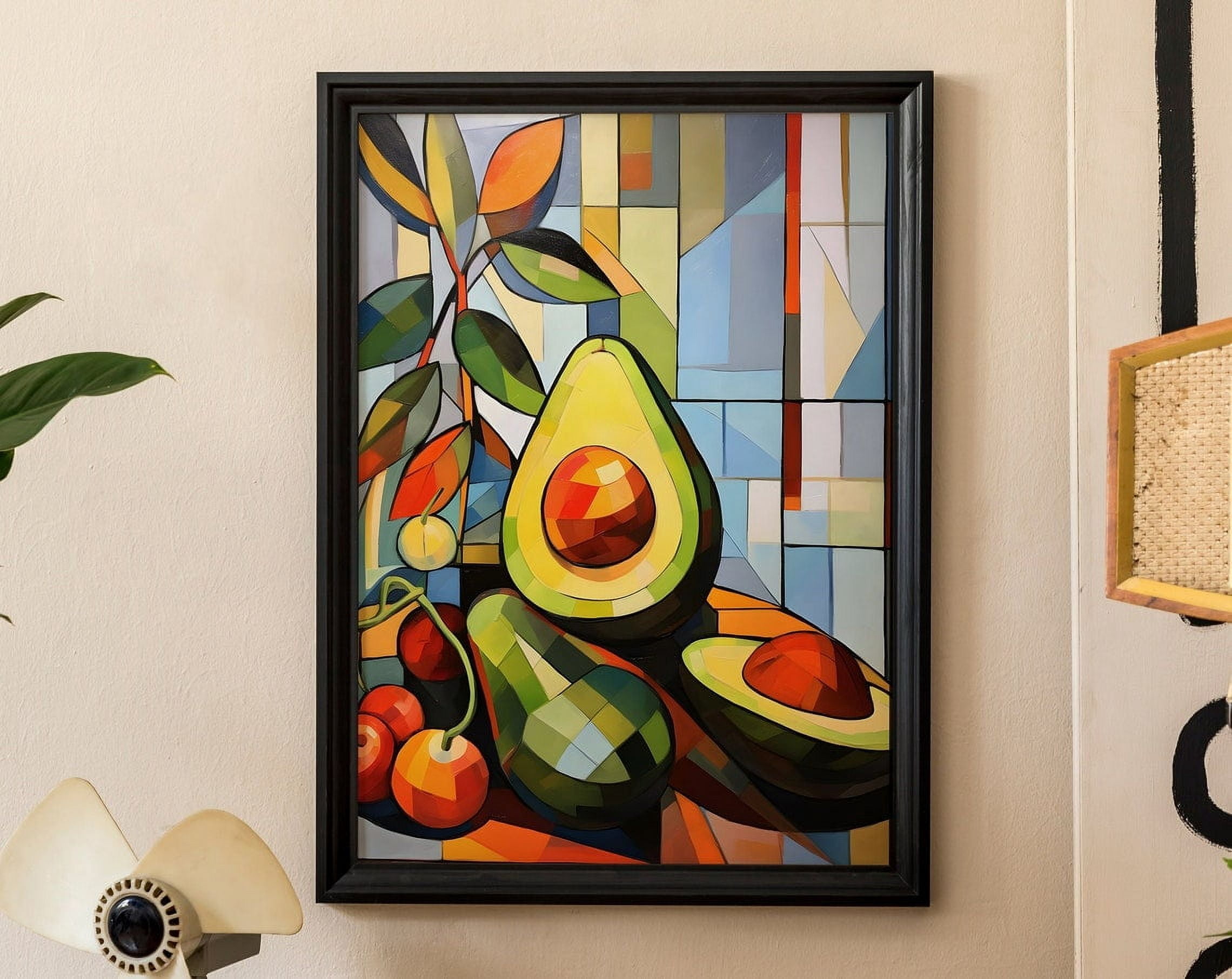 Retro Avocado Painting Art Print 70S Poster Mid Century Modern Art retro-avocado-painting-art-print-70s-poster-mid-century-modern-art