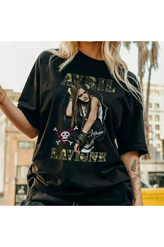 Retro Avril Lavigne T-Shirt Pop Punk Music T Shirt