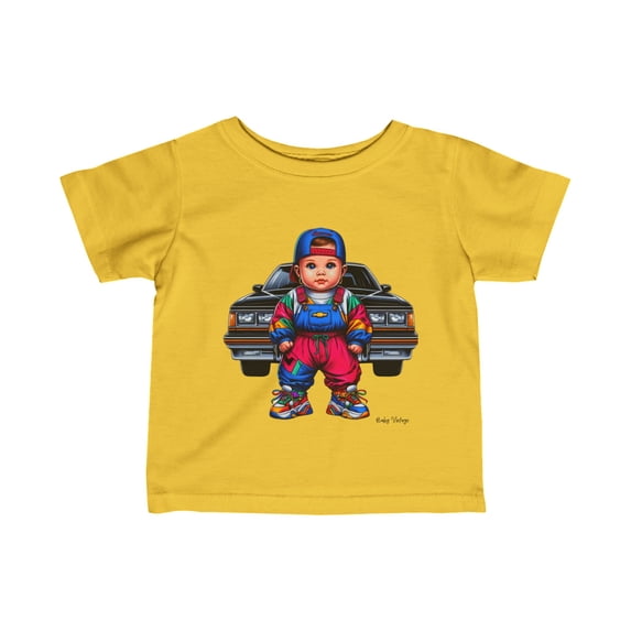 Retro Baby & Chevy Infant Fine Jersey Tee