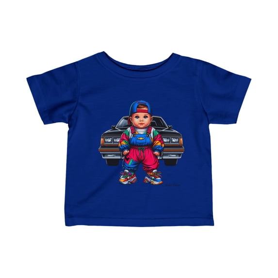 Retro Baby & Chevy Infant Fine Jersey Tee