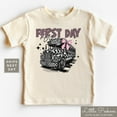 thumbnail image 1 of Retro Back To School Shirt - Coquette First Day Vibes School T-Shirt - 1St Day Of Preschool Toddler Tee - Kids First Day Of School Shirt TODDLER SHORT SLEEVE TEE BELLA CANVAS 3001T, 1 of 3