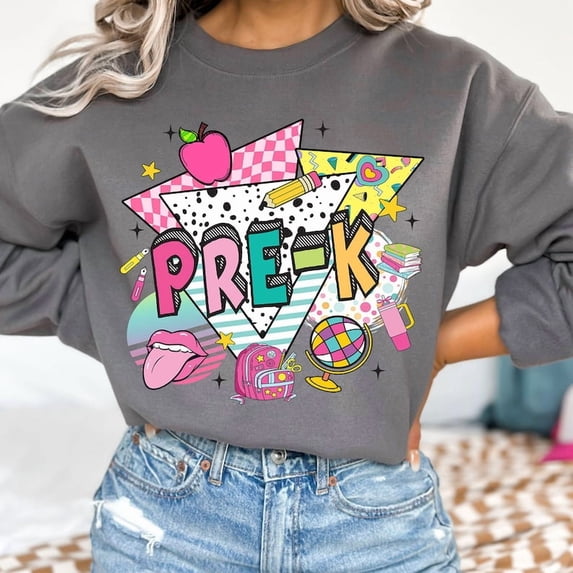 Retro Back to School Sweatshirt, First Day Of School Sweatshirt, Retro Kindergarten Sweatshirt, School Sweatshirt, First/Second/Third Grade Shirt, Teacher Sweatshirt BTO03