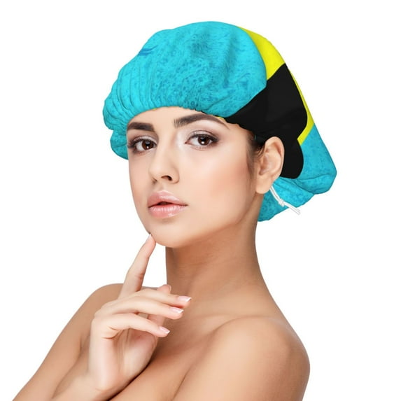 Retro Bahamas Flag Satin Bonnet Adjustable Hair Bonnet For Sleeping Hair Bonnets For Women Curly Natural Hair