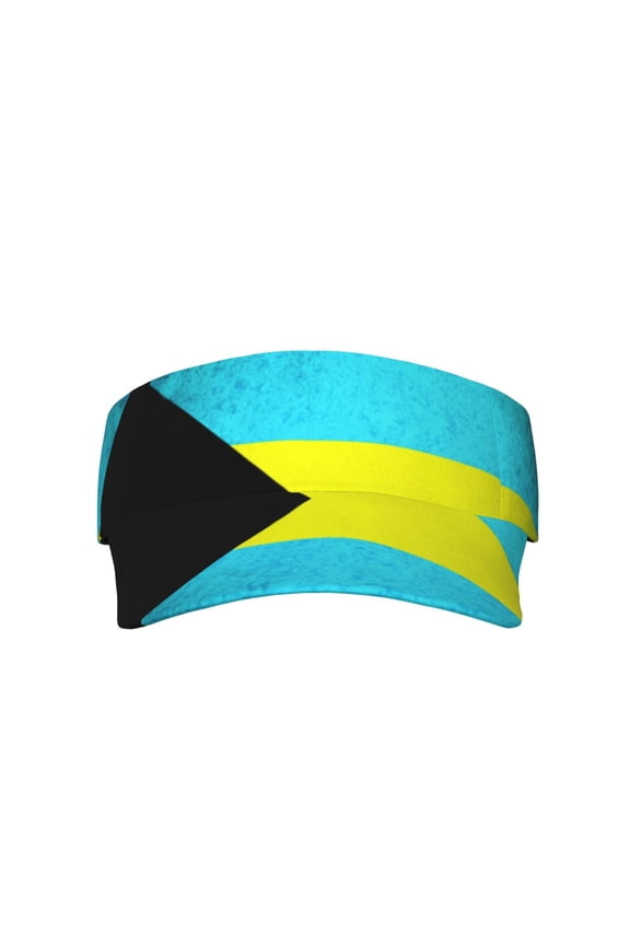 Retro Bahamas Flag Sports Sun Visor Hats Adjustable Sun Visor Caps For Women And Men