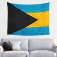thumbnail image 1 of Retro Bahamian Flag Tapestry For Bedroom Aesthetic Tapestries Wall Hanging (29" X 37"), 1 of 7
