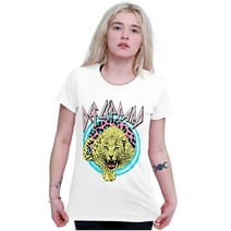 Retro Band Def Leppard Pastel Leopard Women's T Shirt Ladies Tee Brisco Brands