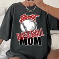 thumbnail image 1 of Retro Bandana Baseball Mom Graphic Tee, 1 of 6