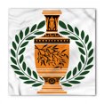 thumbnail image 1 of Retro Bandana, Greek Vase Laurel, Unisex Head and Neck Tie, by Ambesonne, 1 of 2