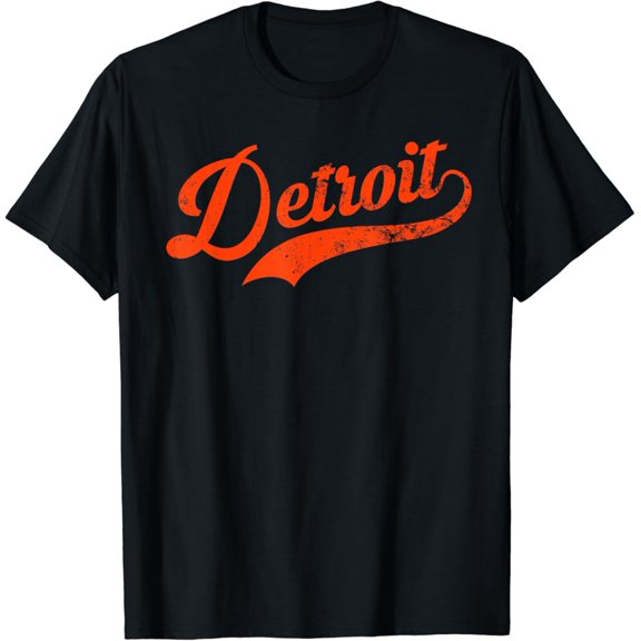 Retro Baseball City Distressed Sport Graphic T-Shirt
