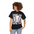 thumbnail image 1 of Retro Baseball Game Day T-Shirt, Baseball Lover Mom Shirt Gift Tee, 1 of 8