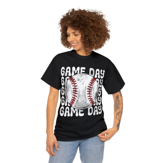 Retro Baseball Game Day T-Shirt, Baseball Lover Mom Shirt Gift Tee