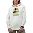 thumbnail image 1 of Retro Baseball Is My Favorite Season with a Player, White Hooded Sweatshirt or Hoodie, Medium, 1 of 5