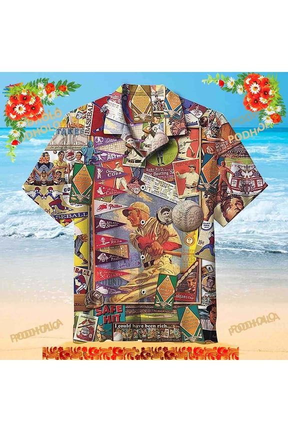 Retro Baseball Lovers Hawaiian Shirt 2023, Gift For Dad