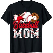 Retro Baseball Mom Mama Baseball Life Softball Life Game Day T-Shirt
