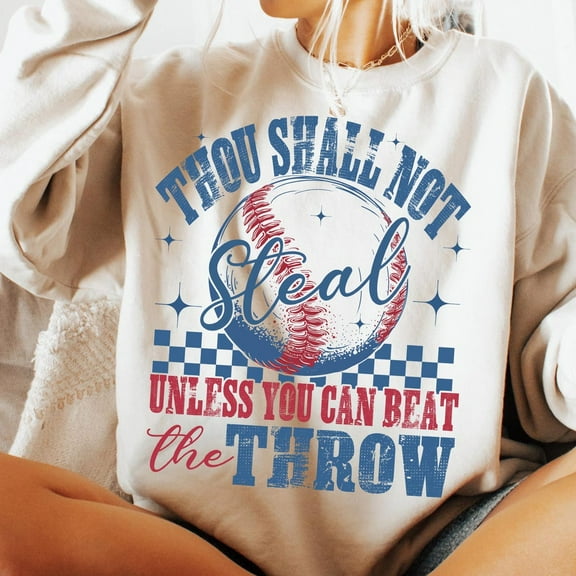 Retro Baseball Shirt, Funny Baseball Shirt, Thou Shall Not Steal, Game Day Shirt, Checkered Baseball Shirt, Baseball Mama Shirt, Baseball Mom Shirt