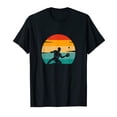 thumbnail image 1 of Retro Baseball USA Flag Men's Short Sleeve Black Casual T-Shirt Cotton Tee, 1 of 5