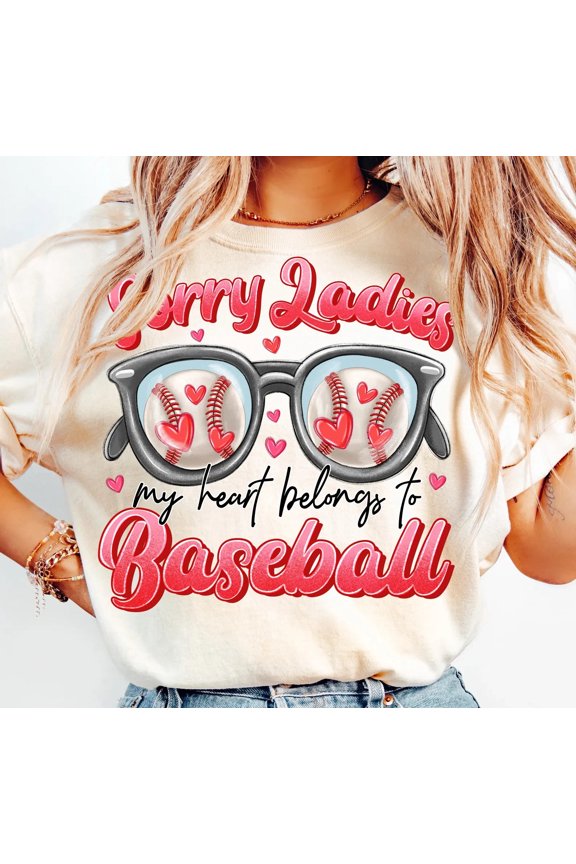 Retro Baseball Valentine'S Day Comfort T-Shirt – Sports Theme Love Graphic Tee All Size S-5XL