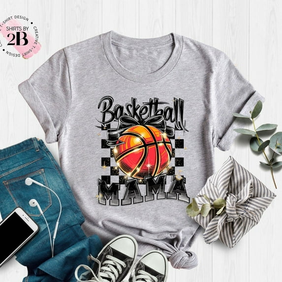 Retro Basketball Mama Shirt, Game Day Mom Shirt, Basketball Mother'S Day Gifts, Sports Mom Graphic Tee, Basketball Team Support Shirt Unisex S-5XL Hot Trending Shirt, Vintage Birthday Gift