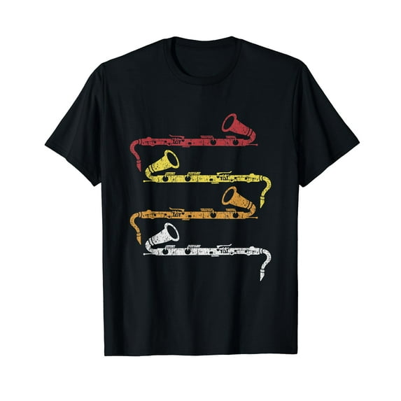 Retro Bass Clarinet Player Big Band Music Bass Clarinet T-Shirt